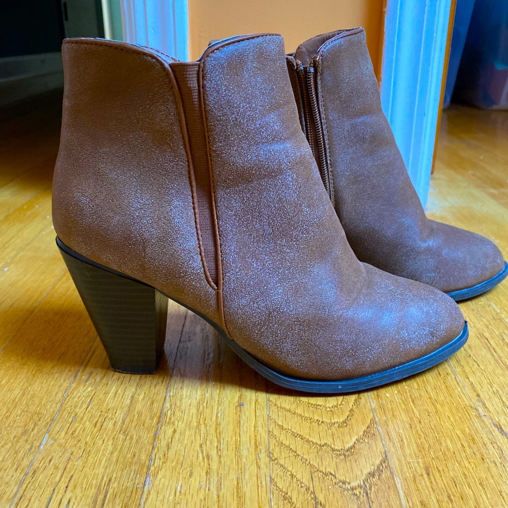 Light Brown Ankle Booties